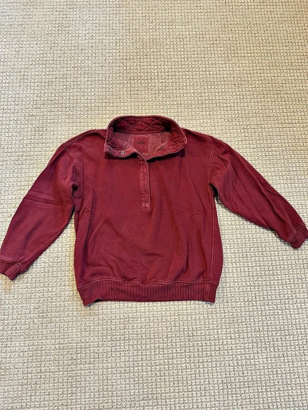 aerie Oh Snap! Sweatshirt Burgundy Medium